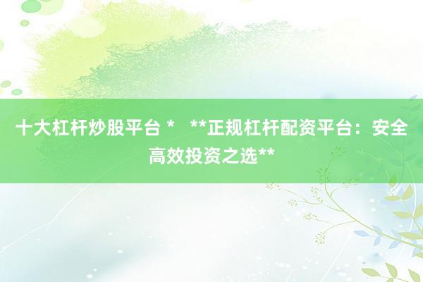 十大杠杆炒股平台 *   **正规杠杆配资平台：安全高效投资之选**