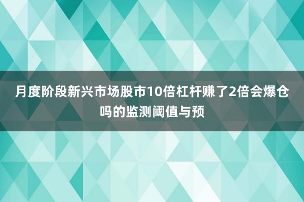 月度阶段新兴市场股市10倍杠杆赚了2倍会爆仓吗的监测阈值与预