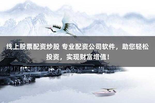 线上股票配资炒股 专业配资公司软件，助您轻松投资，实现财富增值！